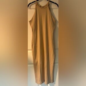 New With Tags Skin Ivone Halter Dress in Biscotti